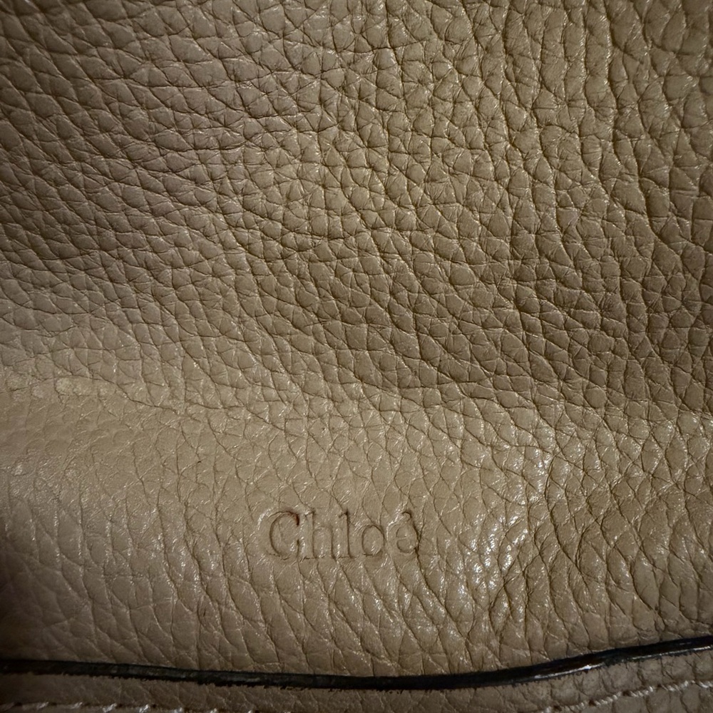 Chloé Beige Leather Paraty Satchel Bag w/ Detachable Strap - Picture 4 of 9